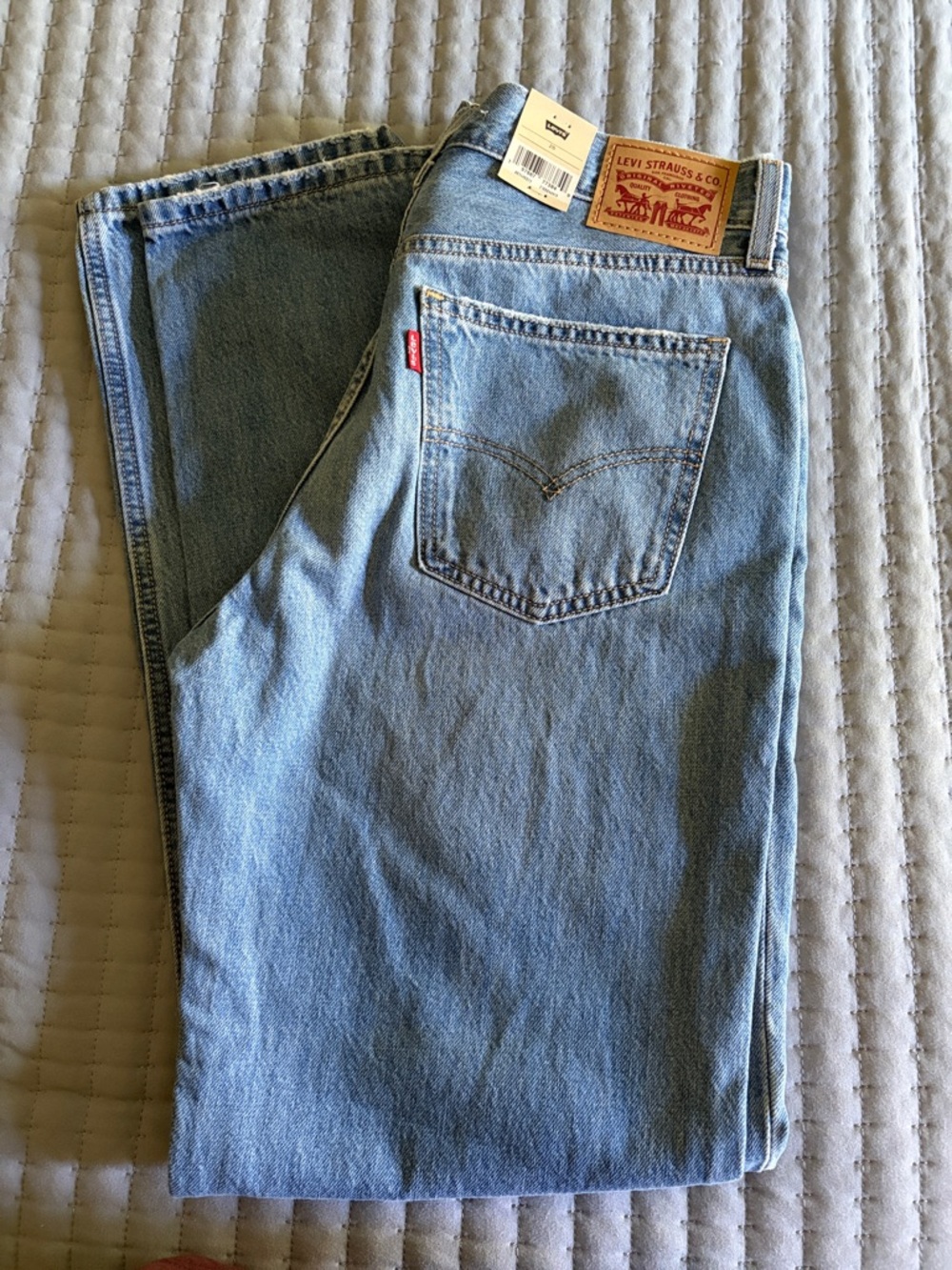 Levi's Light Washed Low Pro distressed jeans NWT